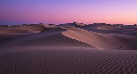 Desert's Embrace at Twilight AI Generated