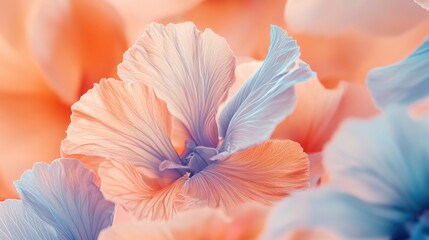 Softly Colored Petals From An Elegant Arrangement Are Shown Here