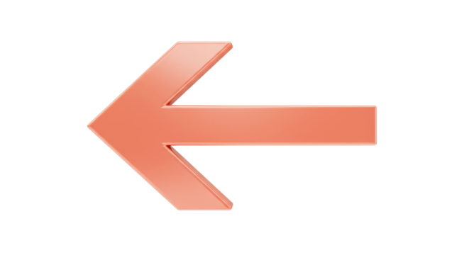 Salmoncolored arrow pointing towards left