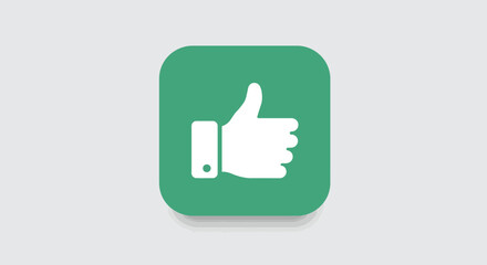 Simple Green Smartphone Icon with White Screen