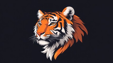 Fototapeta premium Tiger head profile