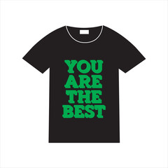 You Are The Best Typography Design,Motivational Quote in Bold Red Font,Positive Message Text Vector Design,Red Text You Are The Best Poster,Inspirational Words Minimal Vector,Encouragement Quote 