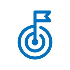 Goal or target icon sign symbol in line style