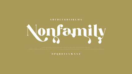 Beautiful Elegant Serif Font. Sophisticated Typeface for Luxury Branding and Design.