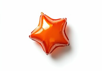 Bright orange star balloon adds energy and warmth, perfect for autumn parties or lively setups.