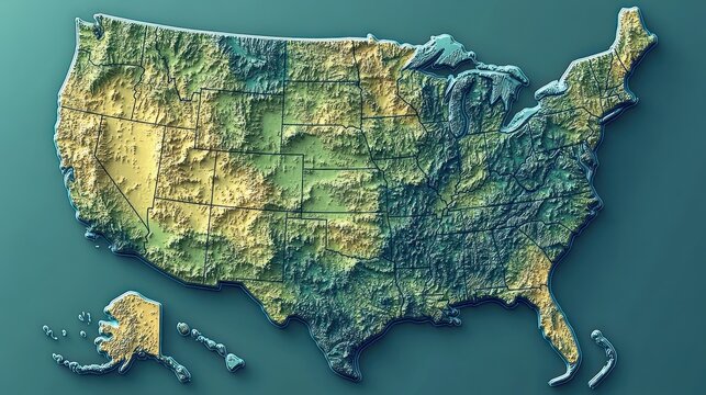 USA Topographic Map (2)