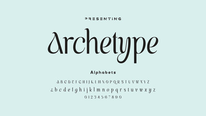 Premium luxury elegant alphabet letters and numbers. Elegant wedding typography classic serif font decorative vintage retro. Creative vector illustration