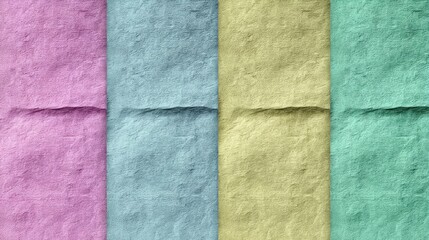 Fototapeta premium Collection of four colorful paper textures for backgrounds and design projects four
