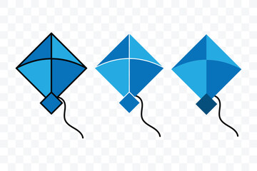 Kite icon vector illustration. kite vector icon. Vector illustration