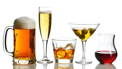 Drinks Stock Photo &ndash; Assorted Beverages for Refreshment, Celebration, and Lifestyle Concepts