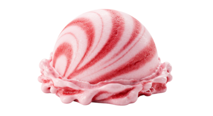 Strawberry delight a swirl of frozen sweetness
