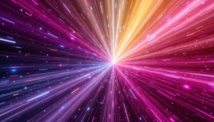 Obraz premium Colorful starburst background, a vibrant and dynamic design for festive celebrations