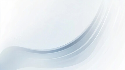 Soft White Abstract Wave Background