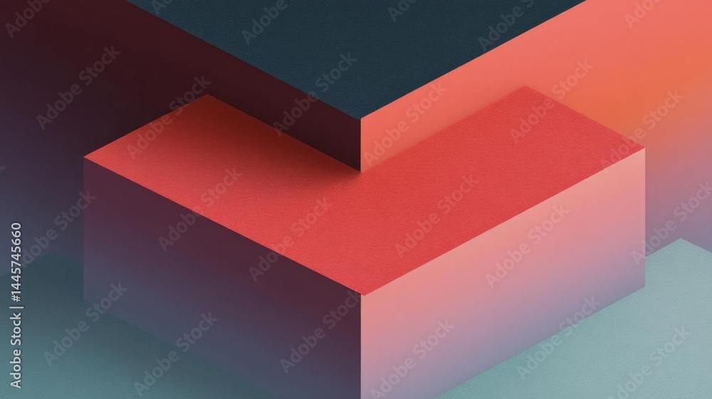Poster abstract geometric design with a combination of different colors. the background is divided into thr