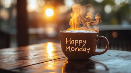 Warm Happy Monday coffee