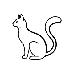 Cat Face Vector with Minimalist Aesthetic