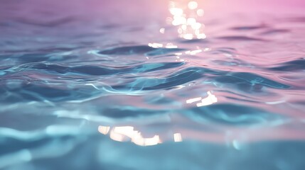 Vibrant pink water surface closeup, abstract texture background for minimalist design