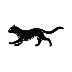 Fototapeta premium Stylish Cat Face Icon Vector Art