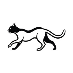 Fototapeta premium Minimal Cat Expression Vector Icon