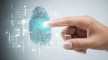 Intricate fingerprint patterns, closeup view for biometric security and identification