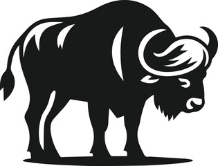 Buffalo silhouette vector