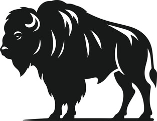 Buffalo silhouette vector