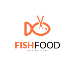 Fish logo Food Simple and unique logo and icon for seafood restaurant company