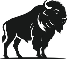 Buffalo silhouette vector