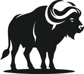 Buffalo silhouette vector