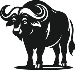 Buffalo silhouette vector