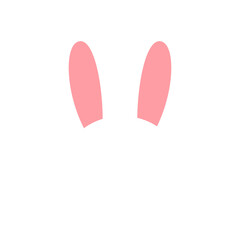 Happy Easter Card with Simple Bunny
