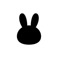 Simple Happy Easter Scene with Bunny