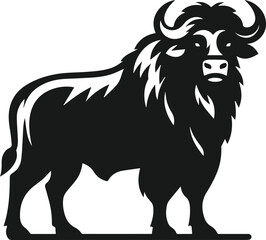 Buffalo silhouette vector