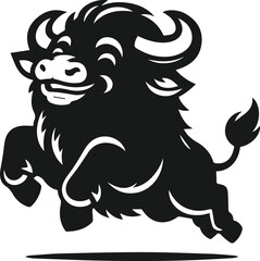 Buffalo silhouette vector