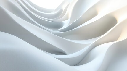 Obraz premium Abstract architectural design with flowing curves.