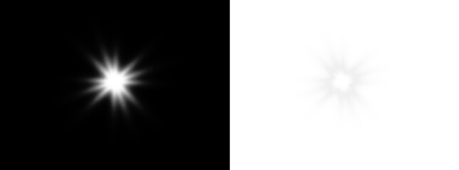 PNG white starlight flash with sparkling light effect and lens glow, fantasy background for night celebration scene, PNG shimmer twinkle beam in magical design for elegant cosmic illustration.