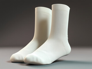 White socks studio shot