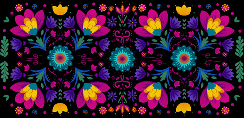 DESÑO FRORAL VECTORIAL  COLORES BRILANTES