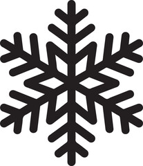 Snowflakes icons set. Vector drawing. Isolated object on a white background. Isolate.