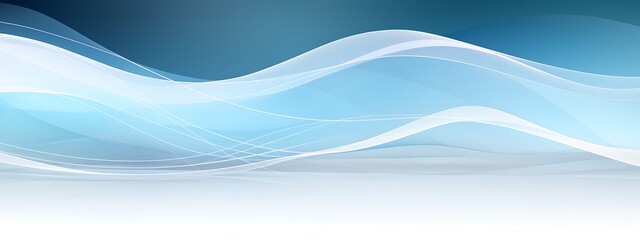 Obraz premium Abstract blue waves background with elegant gradient effect and smooth lines for modern design projects suitable for presentations and creative templates