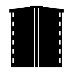 Simplified Vector Illustration of Road with Lane Markings for Highway Concept