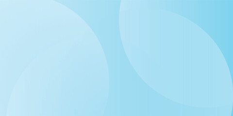 Minimalist banner background, pastel colorful, Light Blue gradations. Circle effect style geometric, abstract background. Vector Illustration