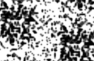 Abstract grunge black and white distressed texture background, Isolated on transparent background, PNG	
