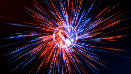Particles Swirl Logo Animation
