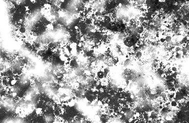 Abstract grunge black and white distressed texture background, Isolated on transparent background, PNG	
