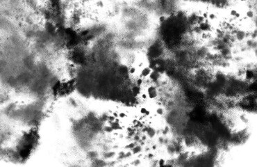 Abstract grunge black and white distressed texture background, Isolated on transparent background, PNG	
