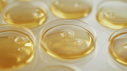 Cod liver oil cosmetics serum oil gel. Facial treatment serum gel