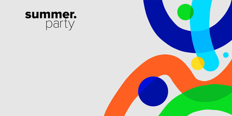 Obraz premium colorful wavy line. summer time backgrounds. Suitable for use in cover designs, greeting card, poster, flyers, brochures