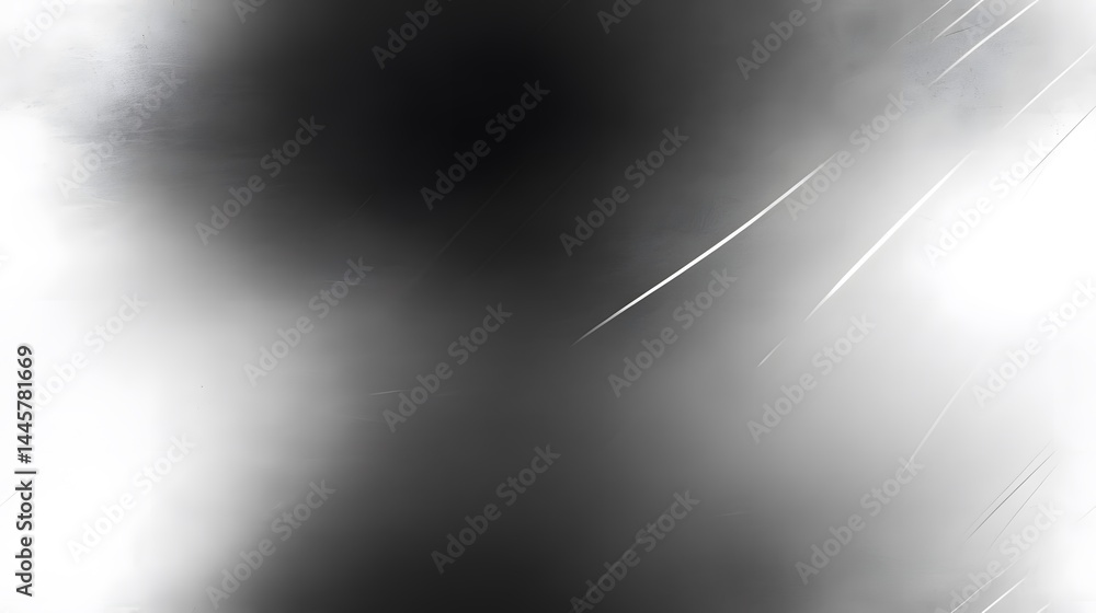 Poster abstract design featuring grayscale tones and diagonal lines.