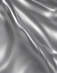 Fototapeta premium Smooth silver foil, polished metallic sheen, elegant backdrop, shiny, shimmer, metallic